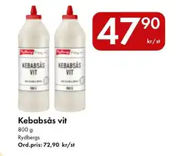Snabbgross RYDBERGS Kebabsås vit erbjuda