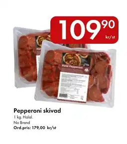 Snabbgross NO BRAND Pepperoni skivad erbjuda