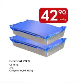 Snabbgross ARLA Pizzaost 28 % erbjuda