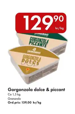 Snabbgross GRANAROLO Gorgonzola dolce & piccant erbjuda