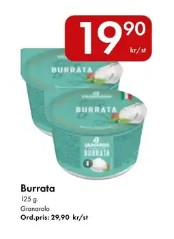 Snabbgross GRANAROLO Burrata erbjuda