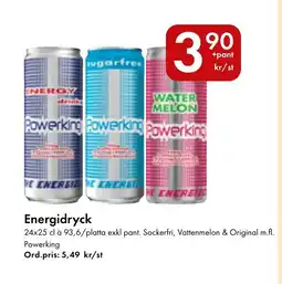 Snabbgross POWERKING Energidryck erbjuda