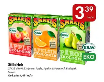 Snabbgross SMAKIS Stilldrink erbjuda
