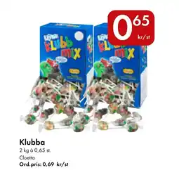Snabbgross CLOETTA Klubba erbjuda