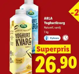 Lidl Arla yoghurtkvarg erbjuda