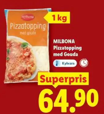 MILBONA Pizzatopping med Gouda
