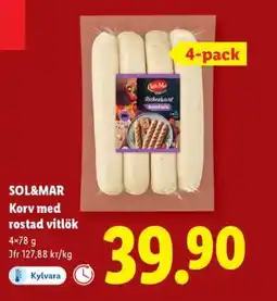 Lidl SOL&MAR Korv med rostad vitlök erbjuda
