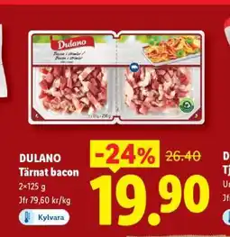 Lidl DULANO Tärnat bacon erbjuda