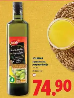 Lidl SOL&MAR Spansk extra jungfruolivolja erbjuda
