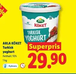Lidl Arla köket turkisk yoghurt erbjuda