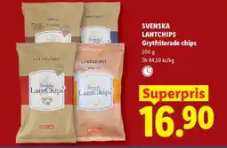 Lidl Svenska Lantchips Grytfriterade chips erbjuda