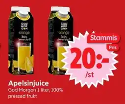 Nya Pulsen GOD MORGON Apelsinjuice erbjuda