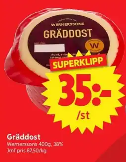 Nya Pulsen WERNERSSONS Gräddost erbjuda