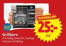 Nya Pulsen ICA Grillkorv erbjuda