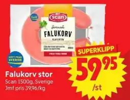 Nya Pulsen SCAN Falukorv stor erbjuda