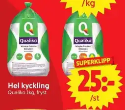 Nya Pulsen QUALIKO Hel kyckling erbjuda