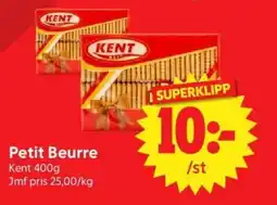 Nya Pulsen KENT Petit beurre erbjuda