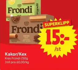 Nya Pulsen KRAS FRONDI Kakor/kex erbjuda