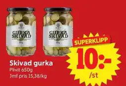 Nya Pulsen PLIVIT Skivad gurka erbjuda