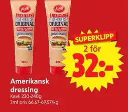 Nya Pulsen KAVLI Amerikansk dressing erbjuda