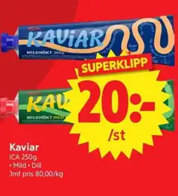 Nya Pulsen ICA Kaviar erbjuda