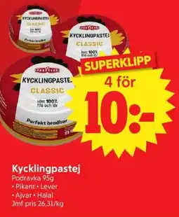 Nya Pulsen PODRAVKA Kycklingpastej erbjuda