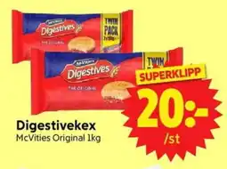 Nya Pulsen MCVITIES Digestivekex erbjuda