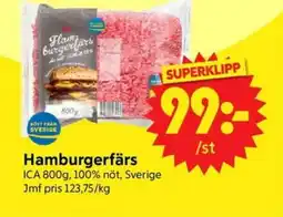 Nya Pulsen ICA Hamburgerfärs erbjuda