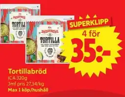 Nya Pulsen ICA Tortillabröd erbjuda