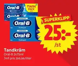 Nya Pulsen ORAL-B Tandkräm erbjuda