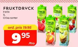 Matrix Butikerna HELLO Fruktdryck erbjuda