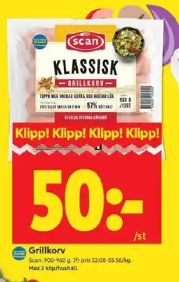 ICA Kvantum SCAN Grillkorv erbjuda