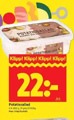 ICA Kvantum ICA Potatissallad erbjuda