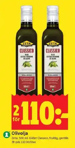 ICA Kvantum ZETA Olivolja erbjuda