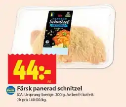 ICA Kvantum ICA Färsk panerad schnitzel erbjuda