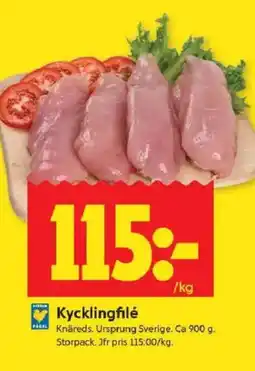 ICA Kvantum Kycklingfilé erbjuda