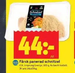 ICA Kvantum ICA Färsk panerad schnitzel erbjuda