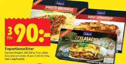 ICA Kvantum DAFGÅRD Enportionsrätter erbjuda