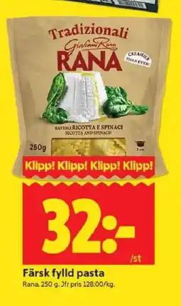 ICA Kvantum RANA Färsk fylld pasta erbjuda