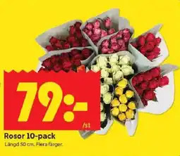 ICA Kvantum Rosor 10-pack erbjuda