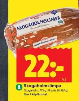 ICA Kvantum SKOGAHOLM Skogaholmslimpa erbjuda