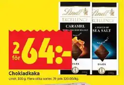 ICA Kvantum LINDT Chokladkaka erbjuda