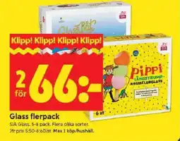 ICA Kvantum SIA GLASS Glass flerpack erbjuda