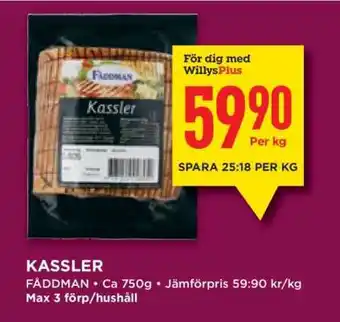Willys KASSLER erbjuda