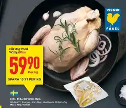 Willys Hel majskyckling erbjuda