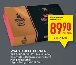 Willys WAGYU BEEF BURGER erbjuda