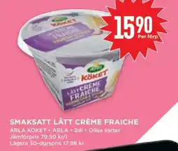 Willys Smaksatt Lätt Crème Fraiche erbjuda