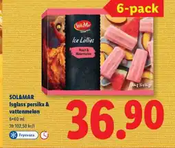 Lidl SOL&MAR Isglass persika & vattenmelon erbjuda