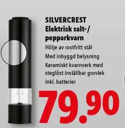 Lidl SILVERCREST Elektrisk salt-/pepparkvarn erbjuda