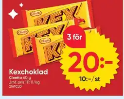 DollarStore Kexchoklad erbjuda